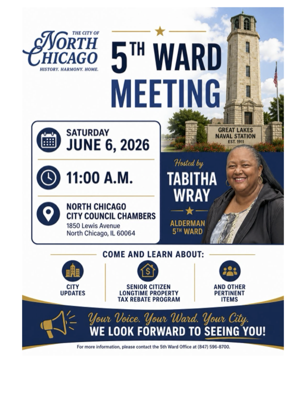 5th Ward Meeting Image Flyer